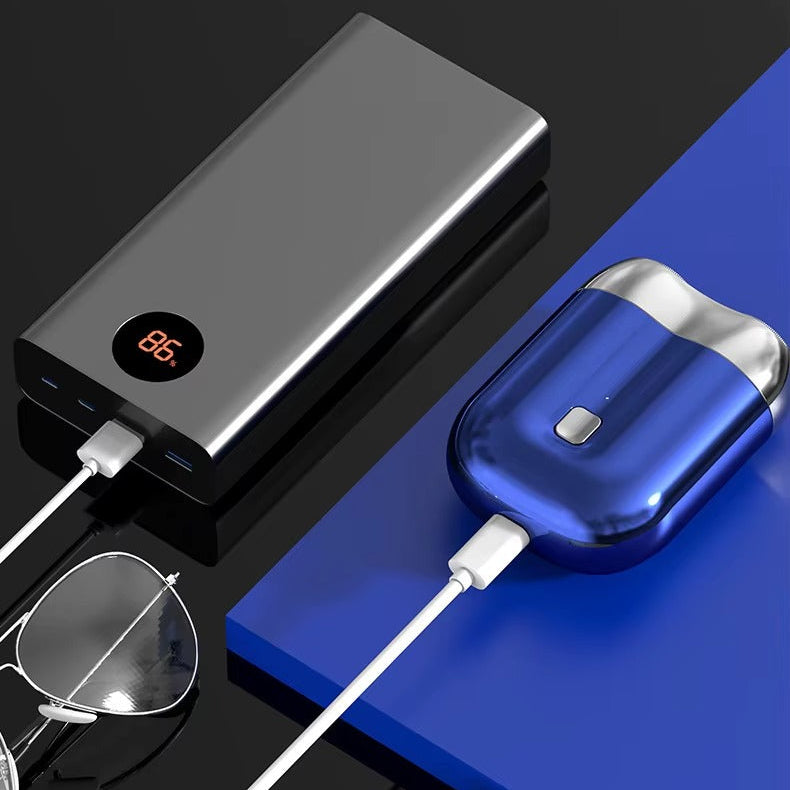🪒 50% DE DESCONTO!🔥Mini-máquina de barbear elétrica portátil para homem – Compacta e recarregável🧳